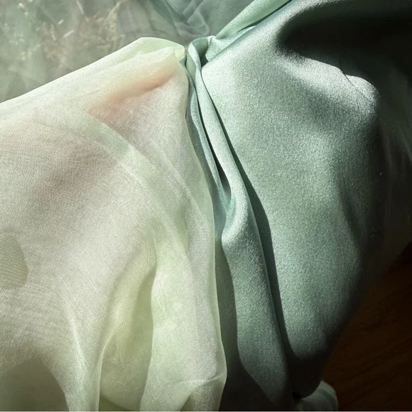 Kamperett Mae dress in mint organza - Picture 8 of 14